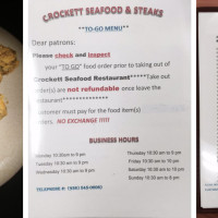 Crockett Seafood & Steak